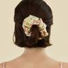 2DREAMERS Ember Grid Silk Scrunchie