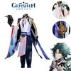 Genshin Impact Xiao Cosplay Costume Wig Halloween Carnival Party Props Adult
