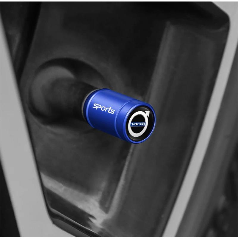 Car Tire Valve Cap Wheel Hub Sticker Tire Rim Decorative Sticker Suitable for Volvo V60 V40 Xc90 Xc40 S60 Xc60 V70 S90 V90 Xc70