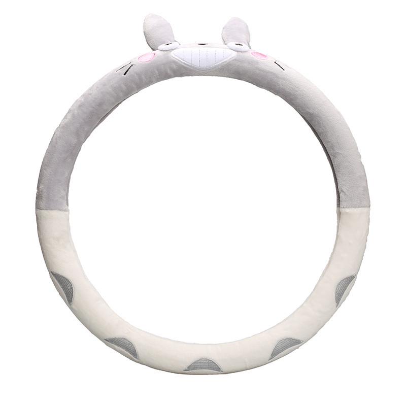 Car Cartoon Steering Wheel Cover Creative Cute Car Handle Gloves Winter Plush Steering Wheel Cover