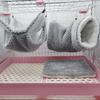Hamster Nest Winter Bed House Shed Hanging Hammock Cage Tunnel Plush Hideaway for Hamster Guinea Pigs Sugar Small Pet