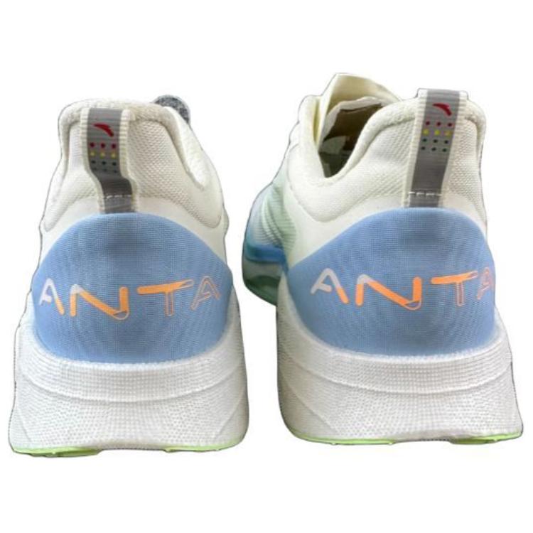 Anta Mach 3.0 Nitrogen Technology Shock Absorption Durable Lightweight Low-Top Running Shoes Women Running Shoes Ivory-White 122345583S-2