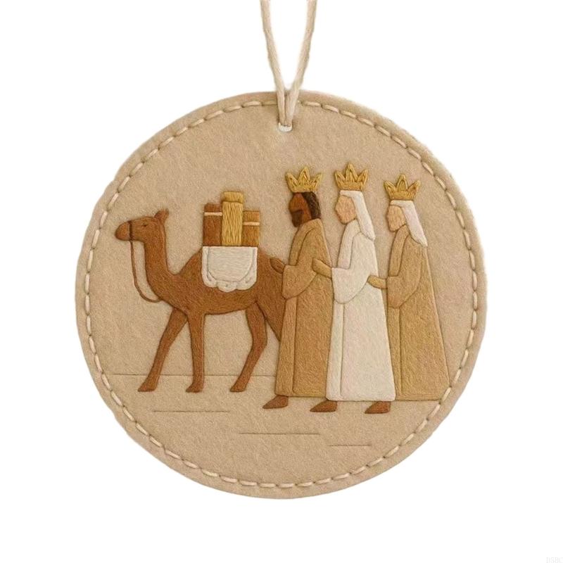 

Handmade Nativity Scene Supplies With Soft Felted Cloth And Instructions For Christmas Tree Decorations Holiday Gifting