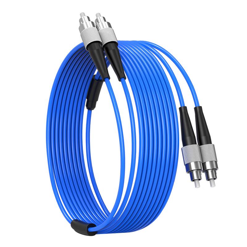 Zhongke Optoelectronics 2-Core Armored FC-FC Single-Mode Fiber Optic Patch Cable