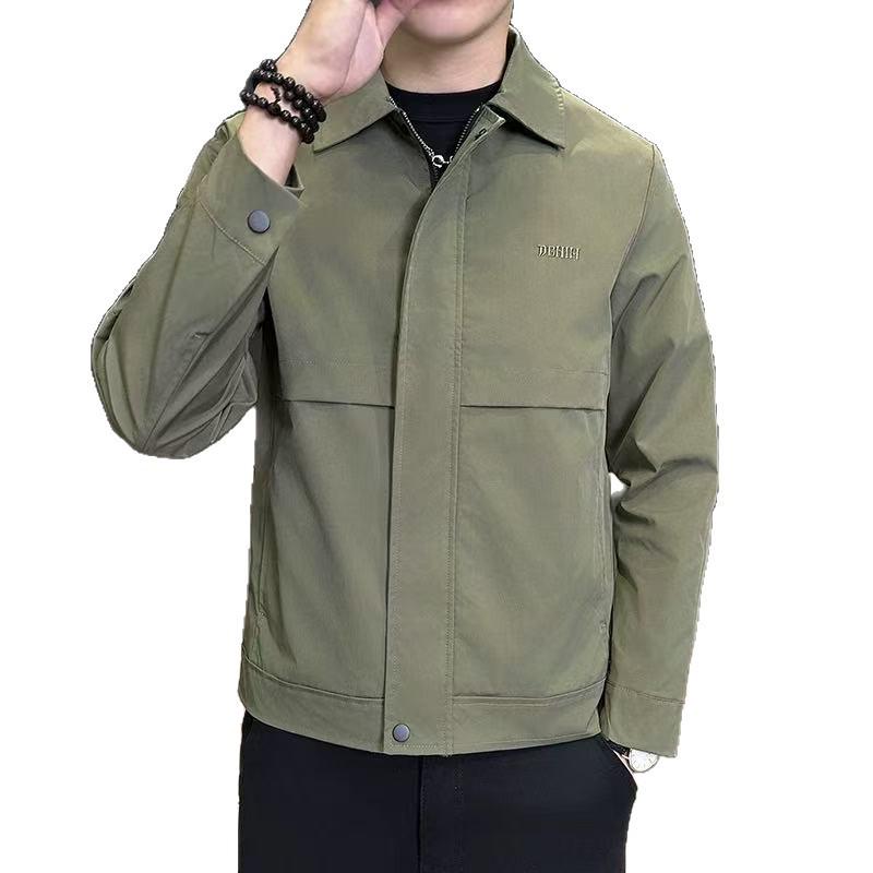 Men's Handsome Slim Fit Lapel Jacket – Spring/Autumn Versatile Casual Outerwear