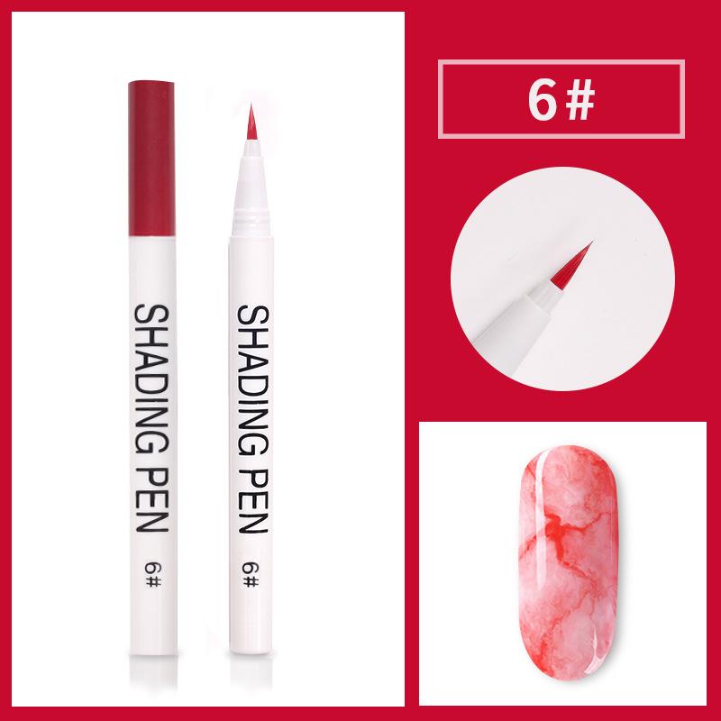 Nail Art Pen Blooming UV Gel Nail Smudge Ink Drawing Pen Marbling Manicure Abstract Painting Brush Nail DIY Tool
