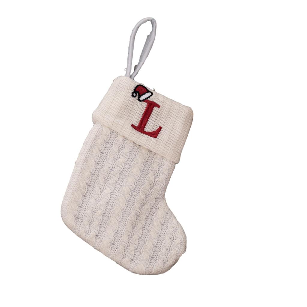 Christmas Stocking Alphabet Beautiful Decoration Pendant