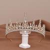 Korean Style Rhinestone Bridal Crown Headband for Weddings & Birthdays
