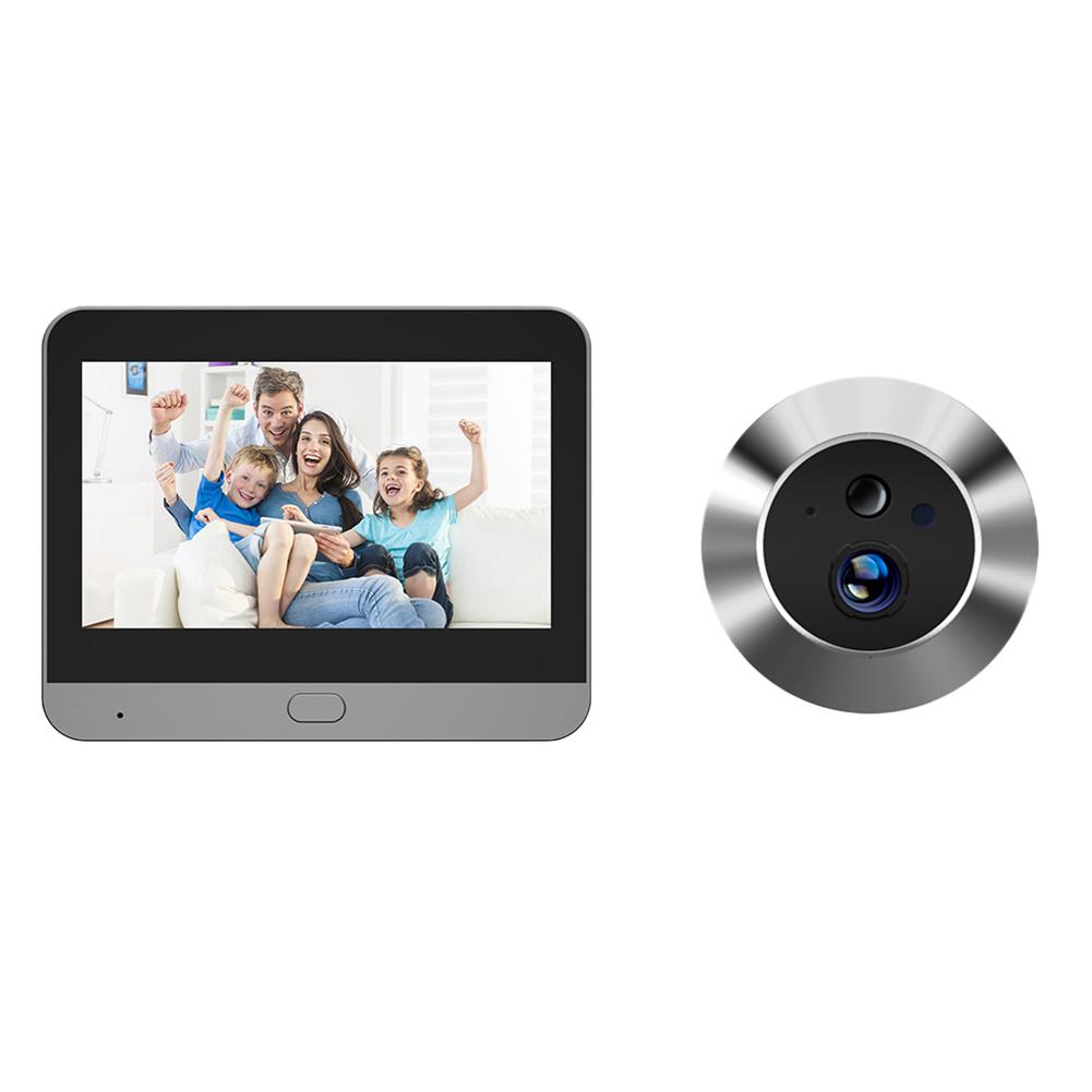 Apartment Door Peephole Camera with Wide Angle Lens & 4 3 Color Screen