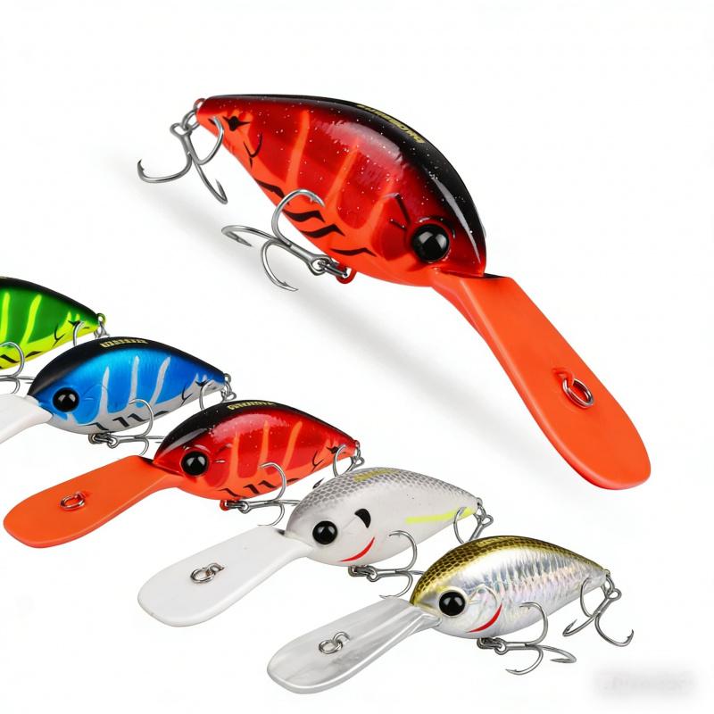 Lure Bait Floating Rock Small Fat12.5cm24.5g 4No. Hook Bionic Lure Hard Bait Fishing GearDW574