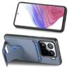 Für Xiaomi 15 Hülle Kartenhalter Kohlefaser Textur Leder beschichtete TPU Telefonabdeckung