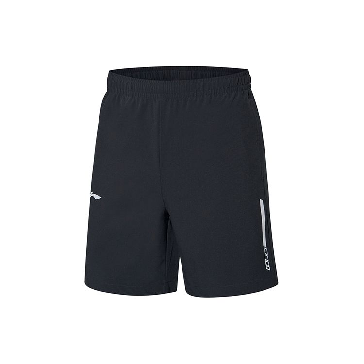 Li Ning Serie de Entrenamiento Pantalones Cortos de Fitness para Correr para Hombre pantalones cortos Estándar-Negro AKSP729-1 S
