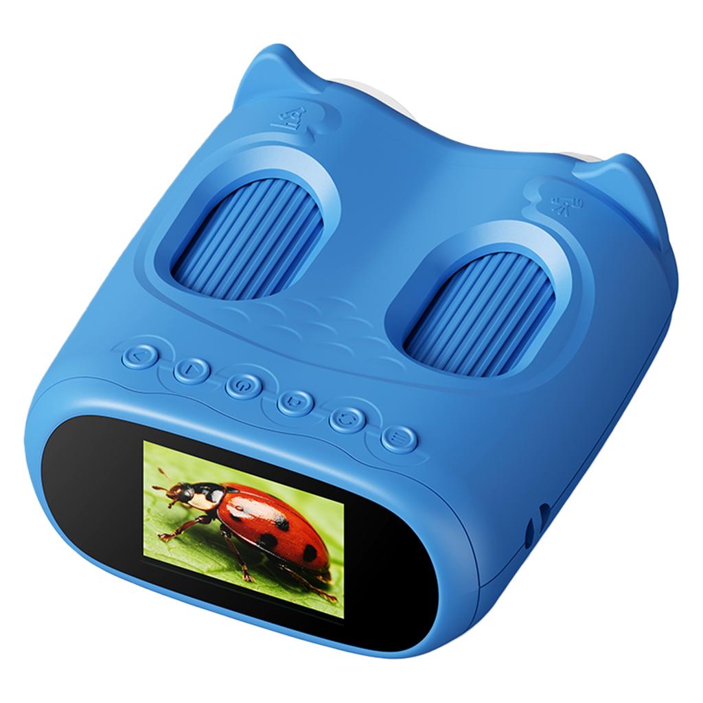 2-In-1 Binoculars Kids Microscope with 2 Inch IPS Screen Digital Microscope Educational Science Birthday Gifts for Girls Boys