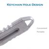 Hamans Titanium EDC Prybar Portable Mini Keychain (Grey)
