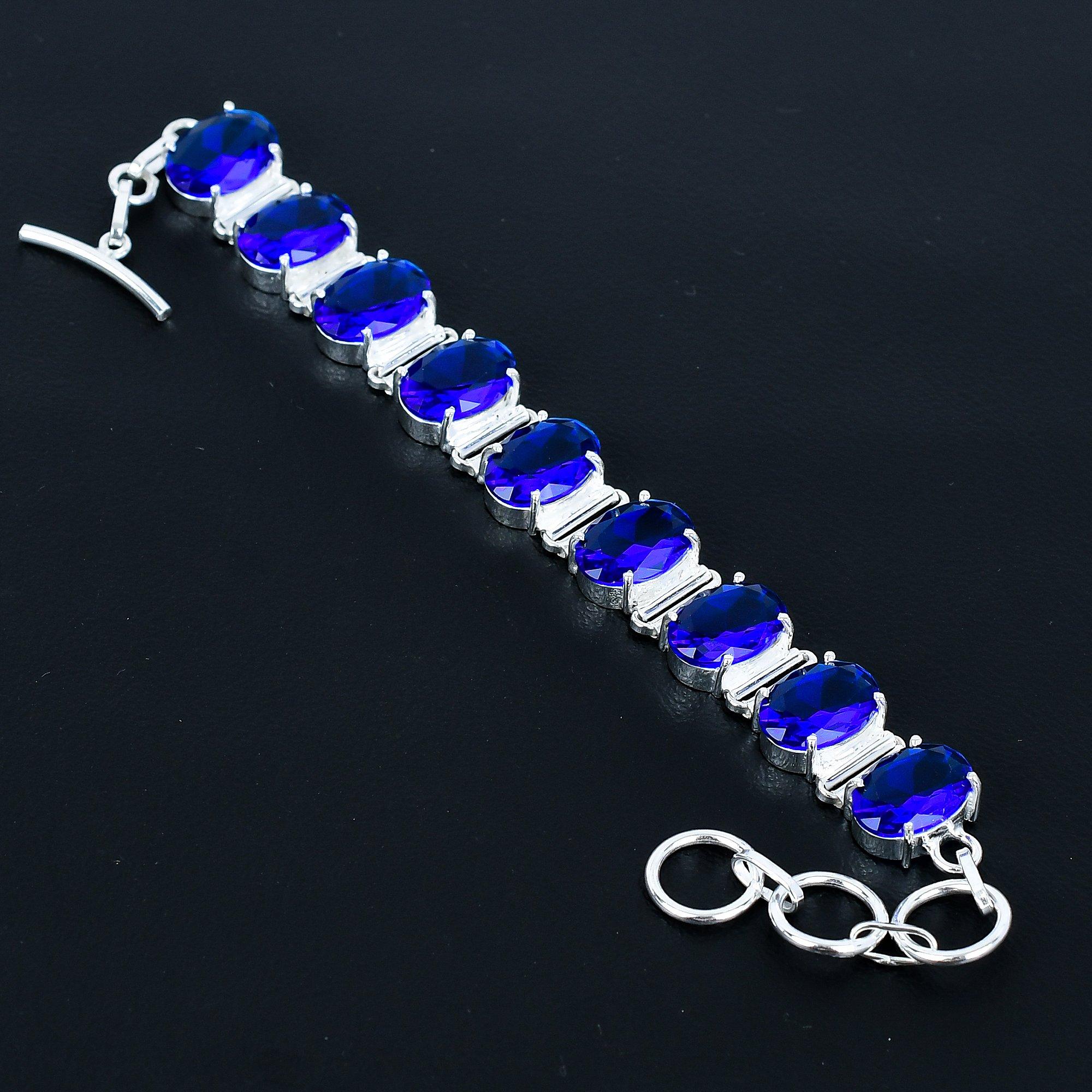 

Браслет из зеленого аметиста Браслет из стерлингового серебра 925 пробы Браслет с регулируемой цепочкой Браслет ручной работы Браслет в стиле бохо Ювелирные изделия с зеленым аметистом Подарки для жены 8 синий