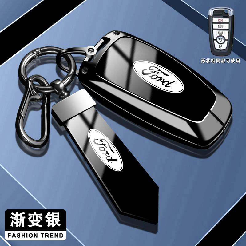 TZZW5 Zinc Alloy Car Smart Key Case Cover Keyless Shell for Ford Fusion Mustang Kuga Ecosport Explorer F250 F350 F450 F550 Raptor F150
