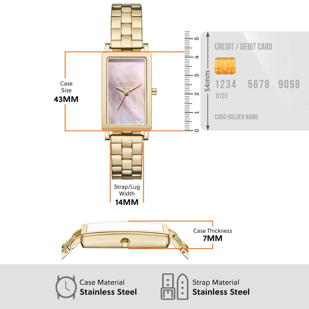 Skagen Hagen Lille SKW3158 Gold Watch Women's