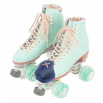 1 Paar Rollschuhe ZehenkappeSchutz Anti-Reibung Leder 4 Räder Skating Abdeckung Schutz Zubehör Für Outdoor-Training
