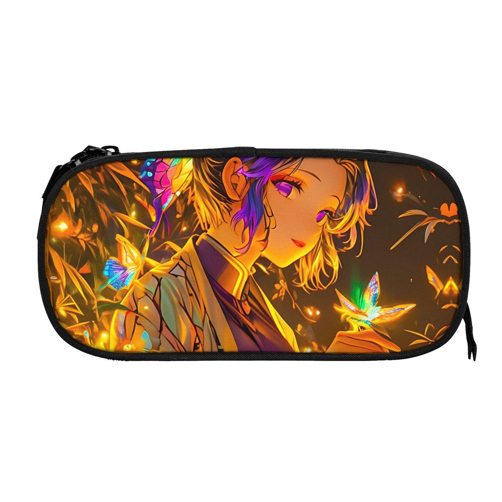 Custom Demon Slayer Large Capacity Bags for Child shounen manga School Pencil Bag for Boys Gilrs Kids