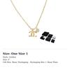 CHANEL Rhinestone Necklaces Women's Gold ABH256B23663U8017