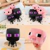 Minecraft Enderman Schwein Plüschtier mit weichem Kurzflor-Baumwolle für Kinder und Fans
