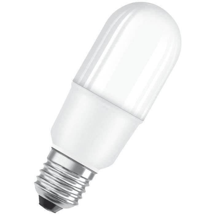 OSRAM Ampoule LED stick dépolie + radiateur 10W E27 1050lm 4000K - Blanc froid