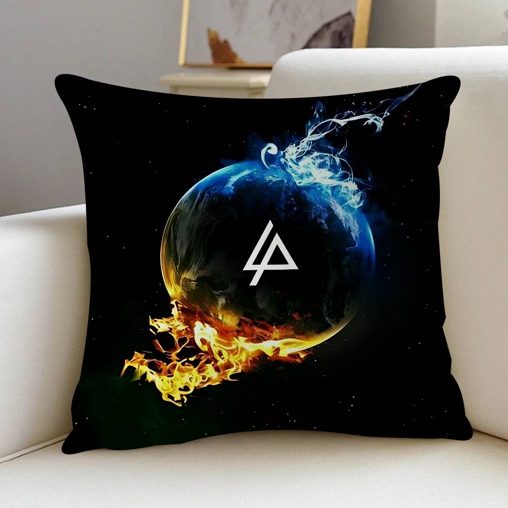 Band L-Linkin Cool P-Park LOGO Kudde Gåvor Heminredning Sovrum Soffa Bil Kuddöverdrag Fodral 45x45cm