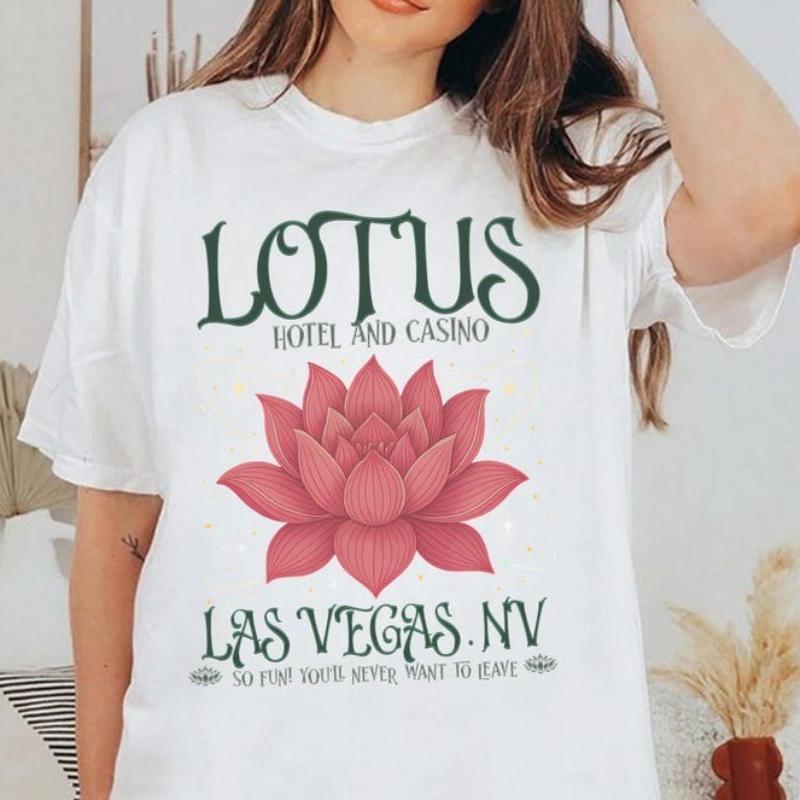 Camp Half Blood Shirt Lotus Hotel and Casino Tee Greek Demigods TShirt Percy Jackson Fan Gift Book Lover Mythology Cotton Tops