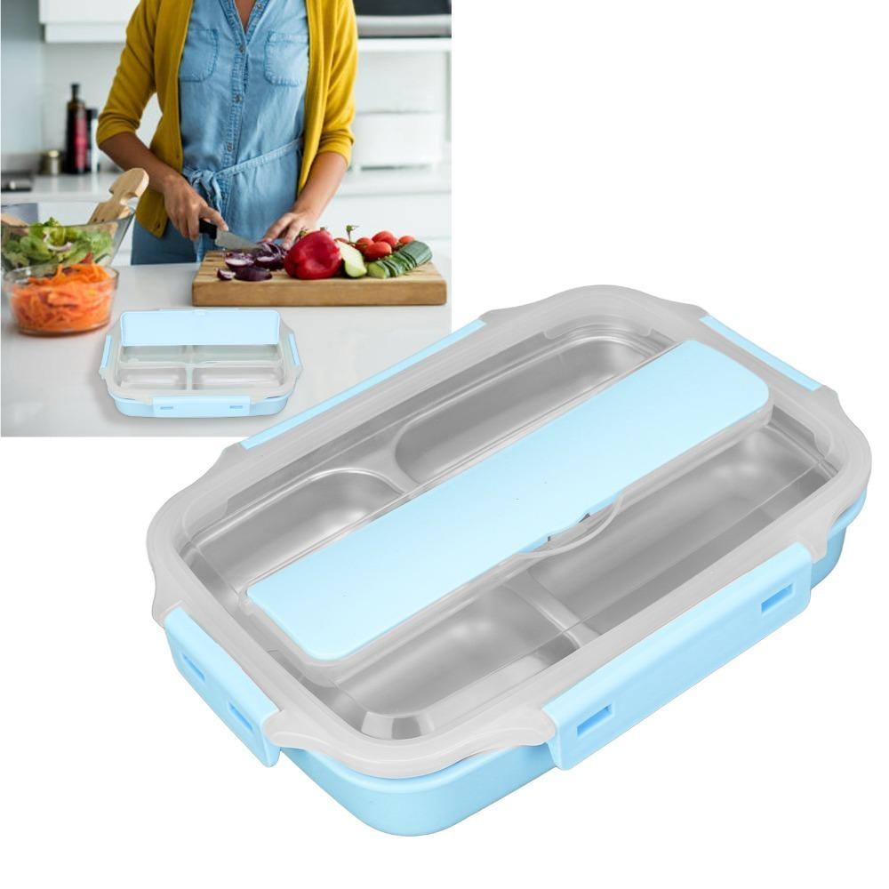 4 Compartment Leakproof Lunch Box 1.2L Bento Lunch Box Cute Insulated Lunch Box For Picnics