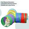 Tubos e Túneis para Gatos em T de 3 Vias com Escotilha Dobrável Brinquedo Grande Túnel para Gatinho Cachorro Cão Pequeno Animal de Estimação Brincadeira Interna