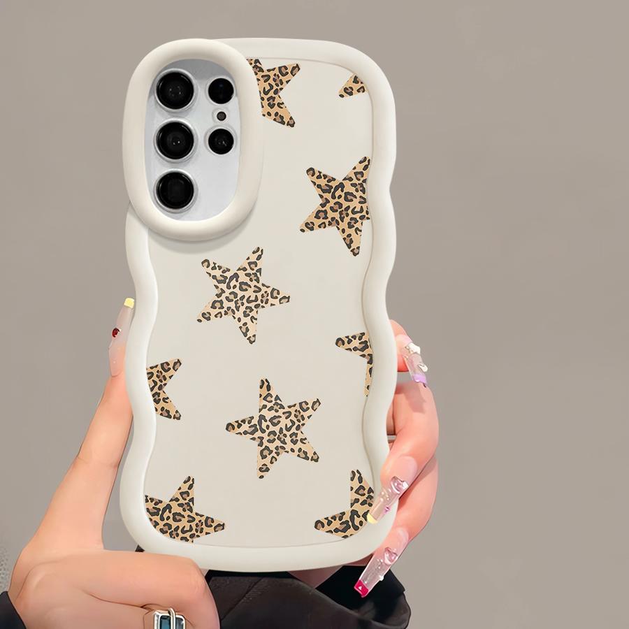

Чехол со звездным леопардовым дизайном для Samsung Galaxy S21 S22 Ultra S23 Plus S20 FE S24 S25 A26 A25 Мягкая крышка для телефона A55 A35 A24 A36 A54 Galaxy S25 Ultra