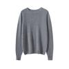 Women's 100% Pure Cashmere Round Neck Sweater - Seamless Long Sleeve Knit for Autumn/Winter