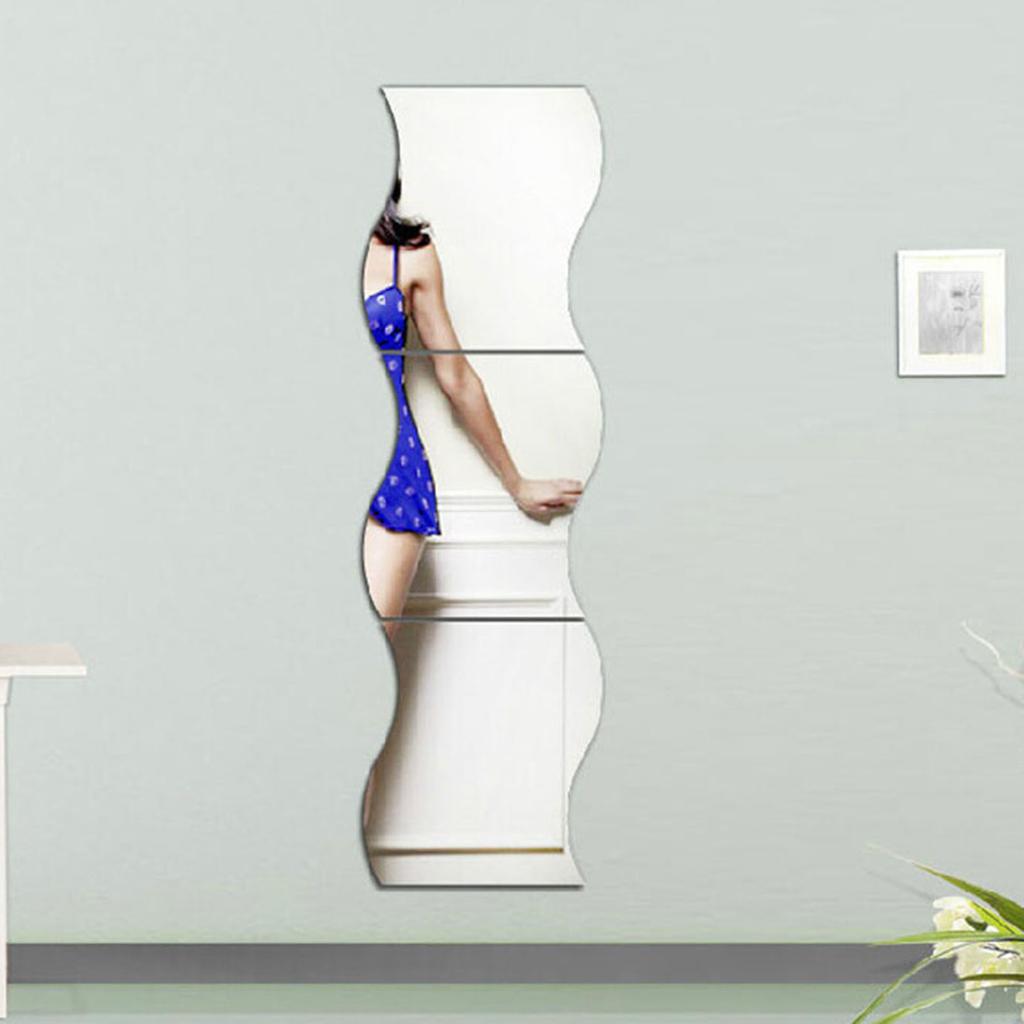 Self Adhesive Wall Mirror Sticker Room Bathroom Decoration DIY Ornament for DIY Craft Home Wall Decoration