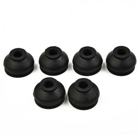 Ball Joints Dust Cover Dust Boot Gaiters HQ Rubber Tie Rod End 6pcs Black