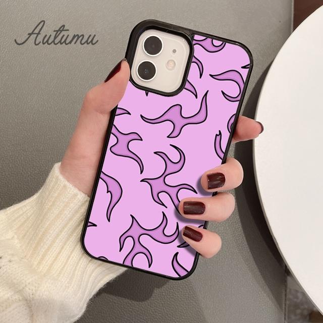 Flames Phone Case for iPhone 11 12 13 14 Pro Max mini X XR XS SE 2020 5 6S 7 8 Plus Samsung Galaxy S21 S22 Cover shell