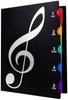 Fogman Music Sheet Music Sheet Music Sheet Music Sheet Music Lesson Brass Writable File, File, Case, Holder, File, File, A4, Black, Band, (20 Pieces)