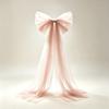 Elegant Modern Wedding Decor Mesh Bow Luxurious Red Celebration Ornament  Birthday Party