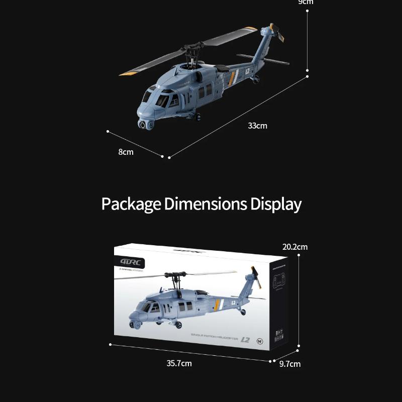 2026 L2 RC Helicopter 6-axis Gyroscope 8k HD Camera with LCD Screen Altitude Hold Optical Flow Remote Control Helicopter Rc Toys for Kid Adult Gifts