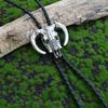 Delicate Bolo Tie for Man Western Cowgirls Metal Necktie Carnivals Costume Jewelery for Adult Teen Western Necklace