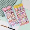 1/3/5Pcs Japanese Sushi Food Cake 3D Puffy Foam Stickers Cute Cartoon Waterproof Decals For Girls Diy Craft Phone Decor Gifts