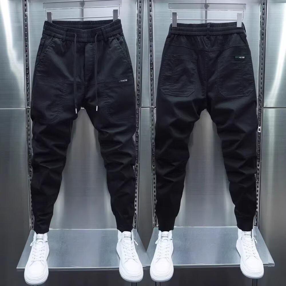Jarní podzimní pánské kalhoty Janpan móda streetwear tepláky pánské ležérní pánské oblečení elastický pas pánské tepláky