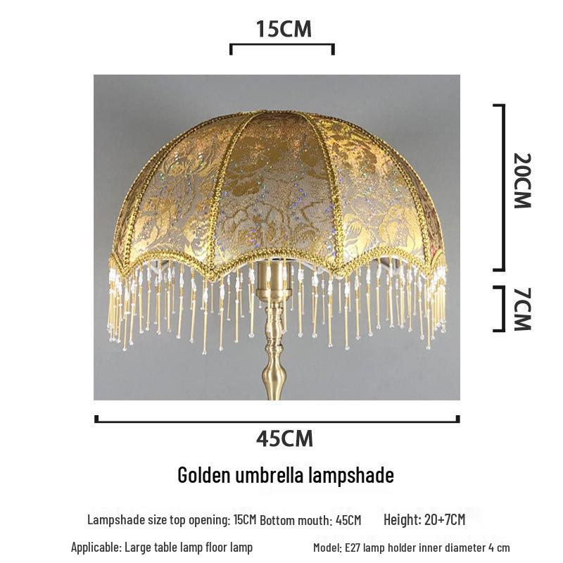 Retro Style Table Lamp with E27 Holder and Lampshade for Bedroom or Bedside