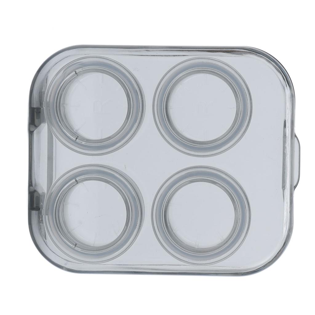 Contact Lens Case Kit Transparent Protective Portable Plastic Contact Lenses Storage Container for Women Girls