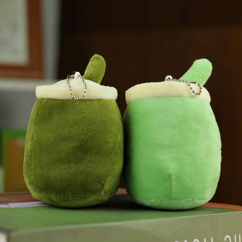 Niedliches Plüsch-Milchteebecher-Spielzeug, Stofftier, süßes Geschenk aus kurzem Plüschmaterial