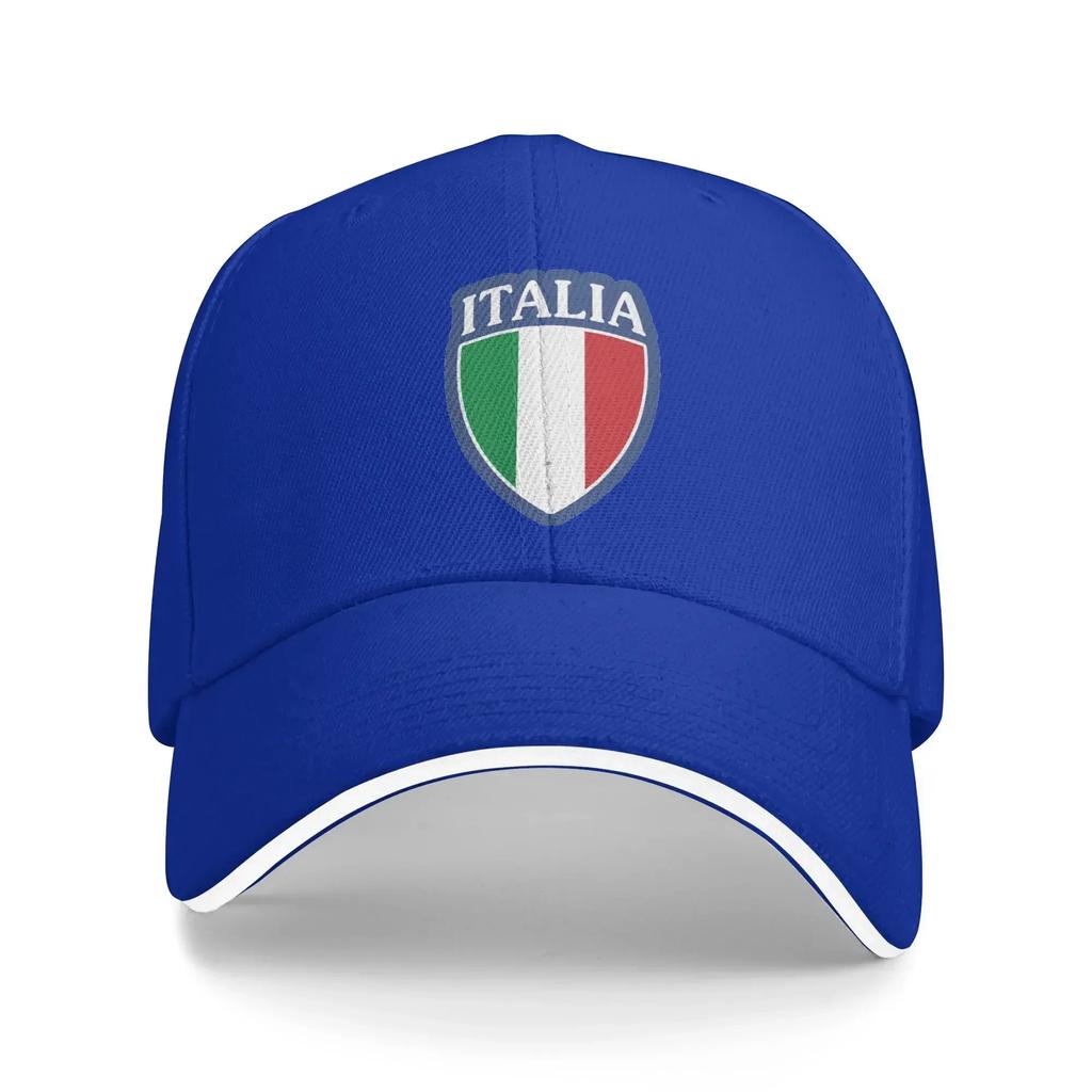 ITALY Baseball Cap Shield Shaped National Flag Pattern Fitted Retro Unisex Women Hip Hop Hats Hot Sale Hunting Camping Caps