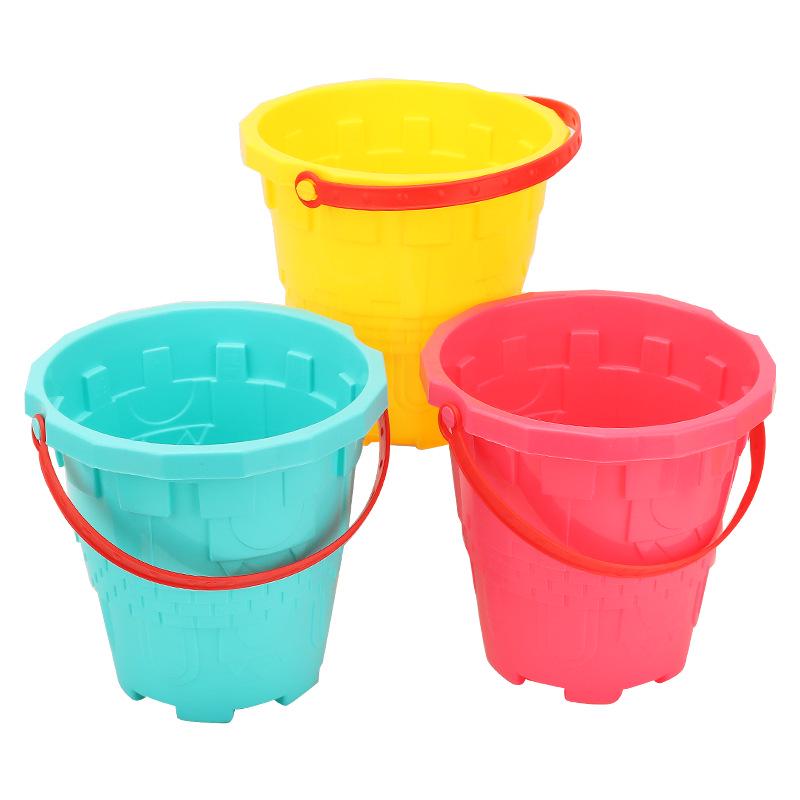 Çocuk Plaj Oyuncak Seti: Dayanıklı Plastik Kale Kovası ve Kum Oyun Araçları