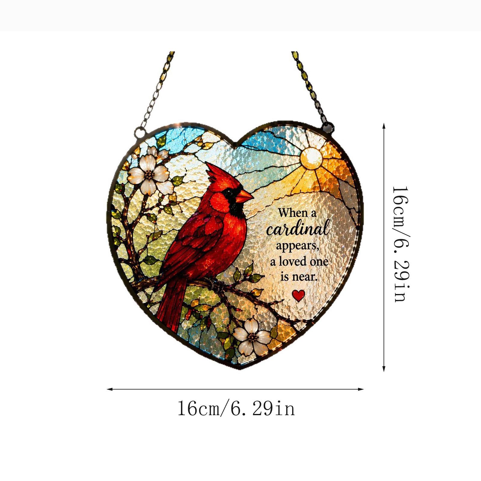 

2D Acrylic Pendant Decorative Sun Catcher Hanging Ornament with Detailed Design Suitable for Indoor and Outdoor Display One Size