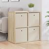 Sideboard with Drawers Sonoma Oak Finish 68.5 X 32 X 67 Cm