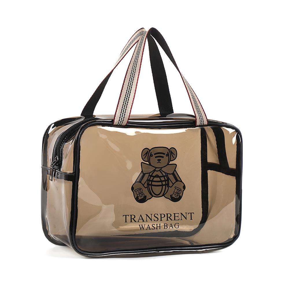 Thickened Waterproof PVC Toiletry & Makeup Travel Organizer Bag with Large Capacity
