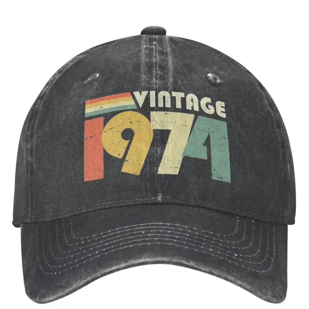 Vintage 1974 Δώρο 50ων Γενεθλίων Είδη Unisex Καπέλα Baseball 50 Ετών Καπέλο Trucker Μόδα Εξωτερικού Χώρου Καπέλο Ηλίου